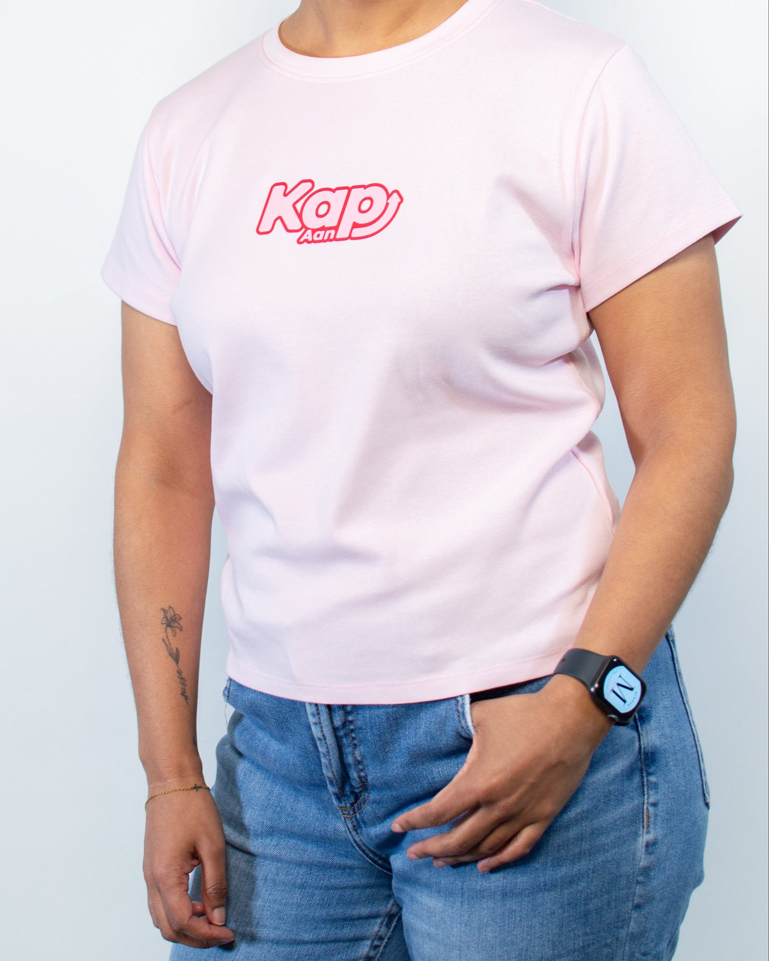 Kap Aan T-shirt - Baby Pink