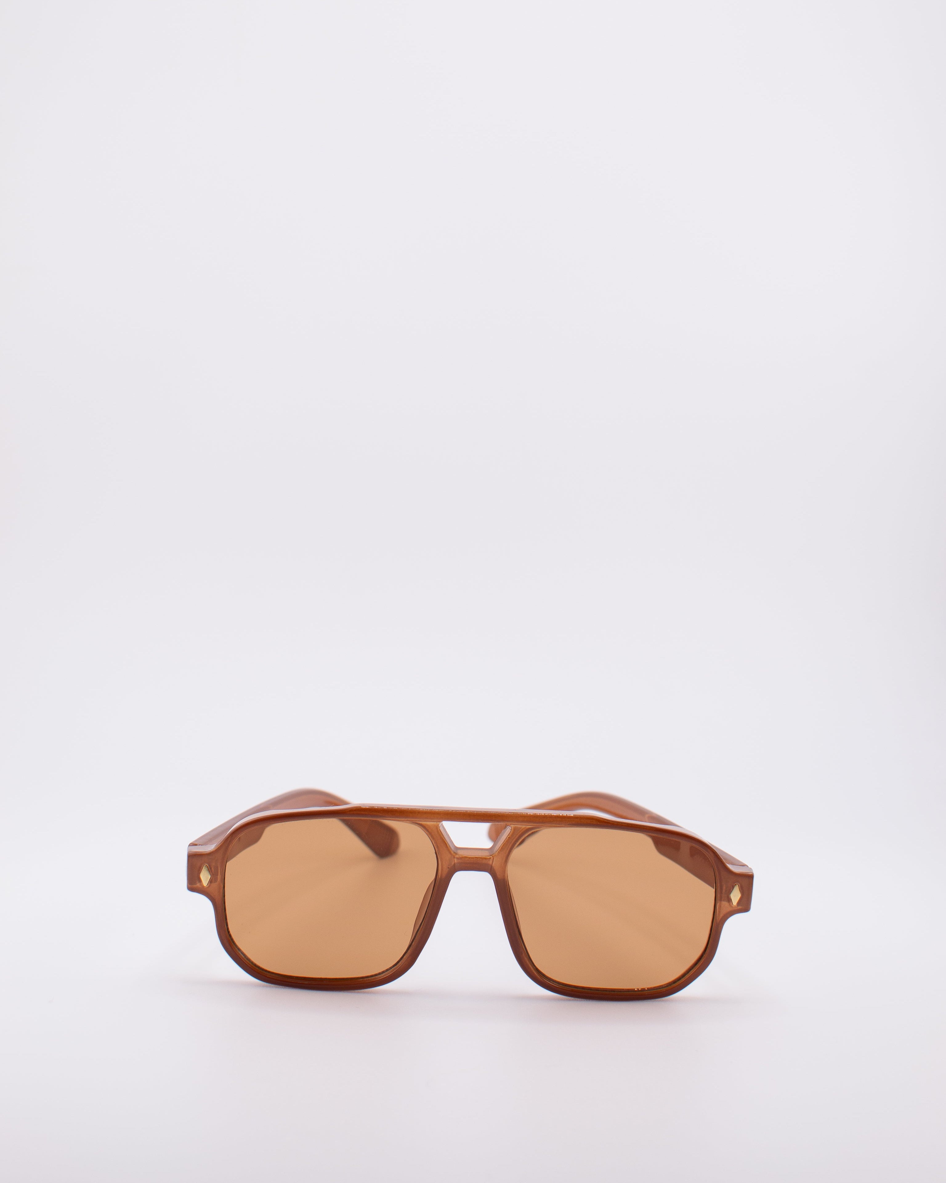 Chestnut Double Bridge Sunglasses