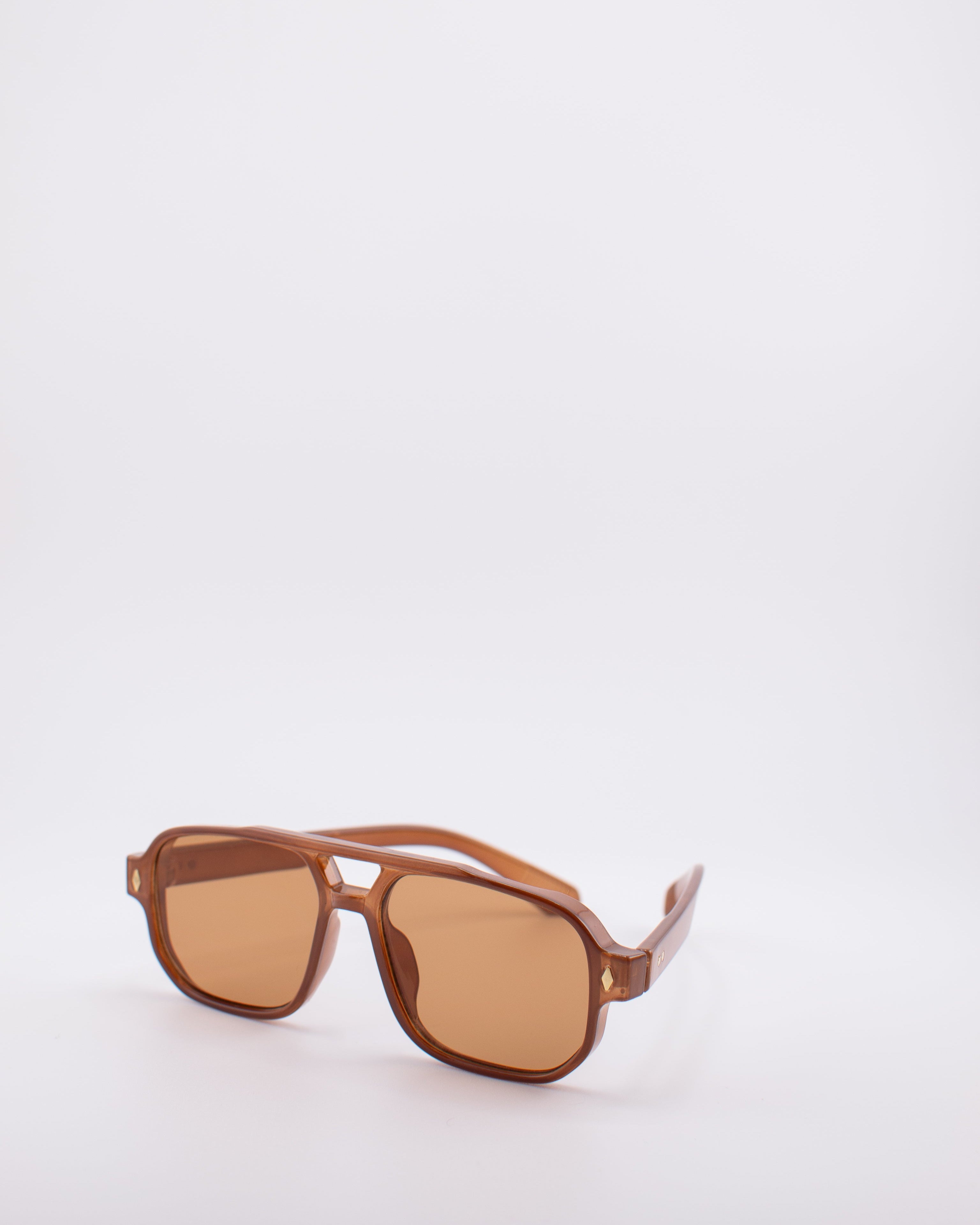 Chestnut Double Bridge Sunglasses