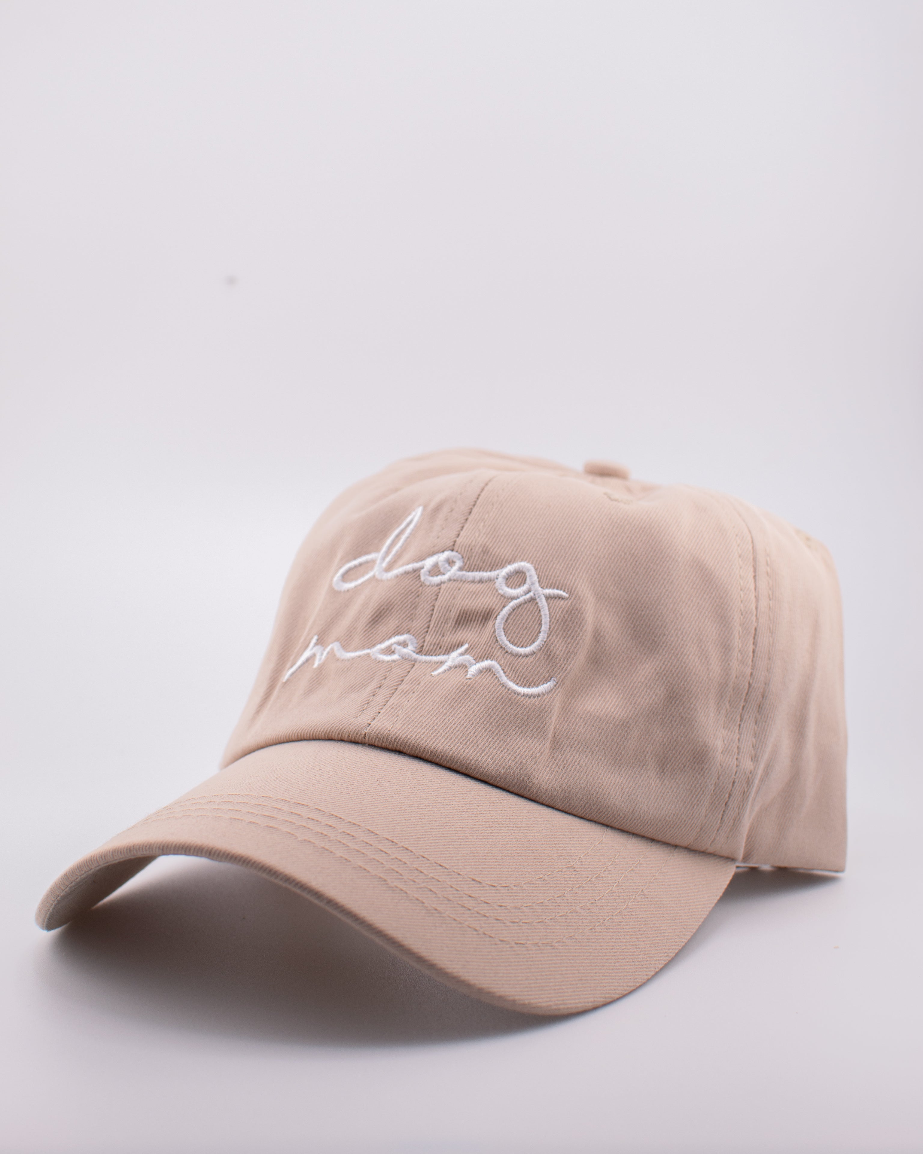 Dog Mom Baseball Cap- Beige