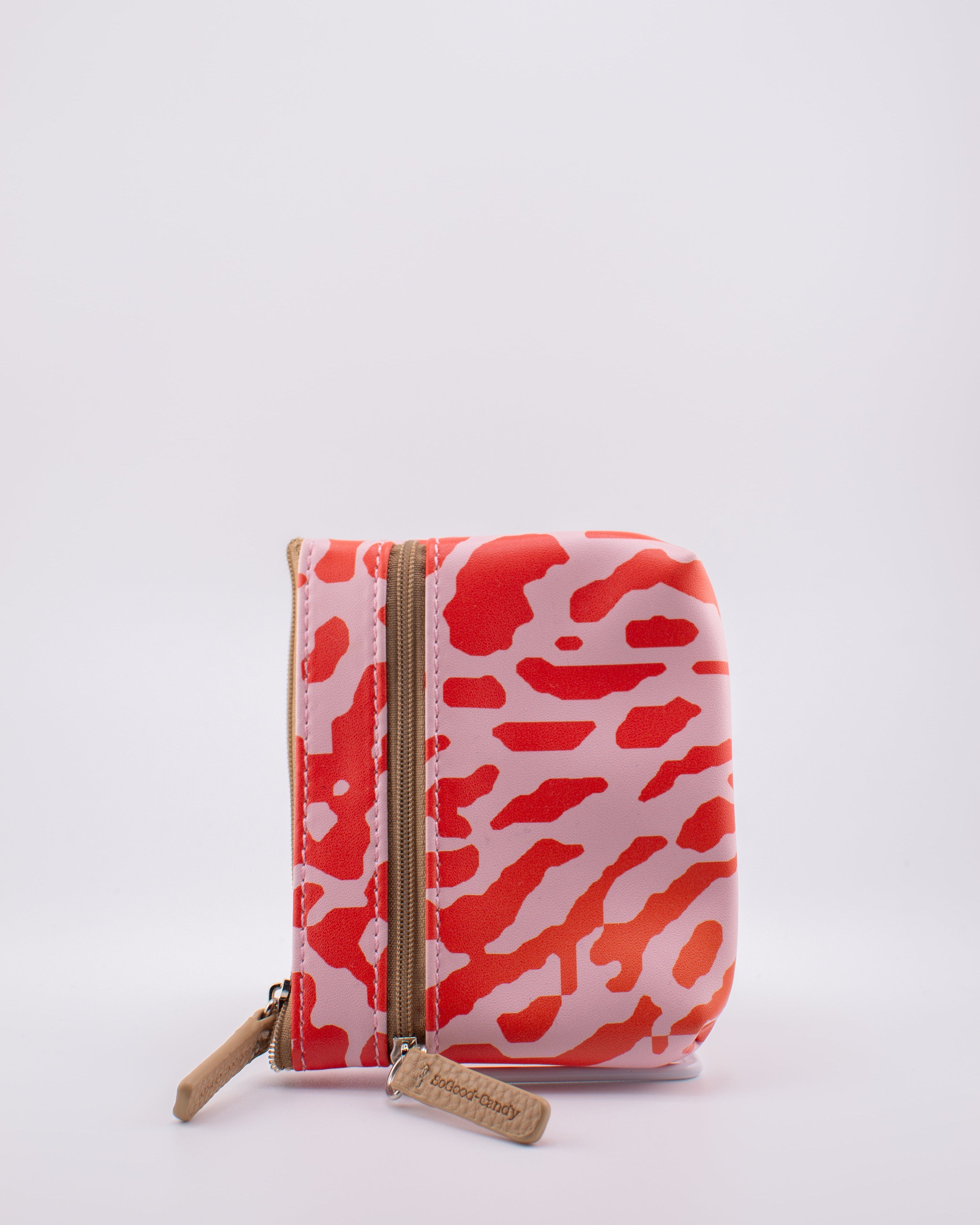 Orange Tiger Print Coin Purse