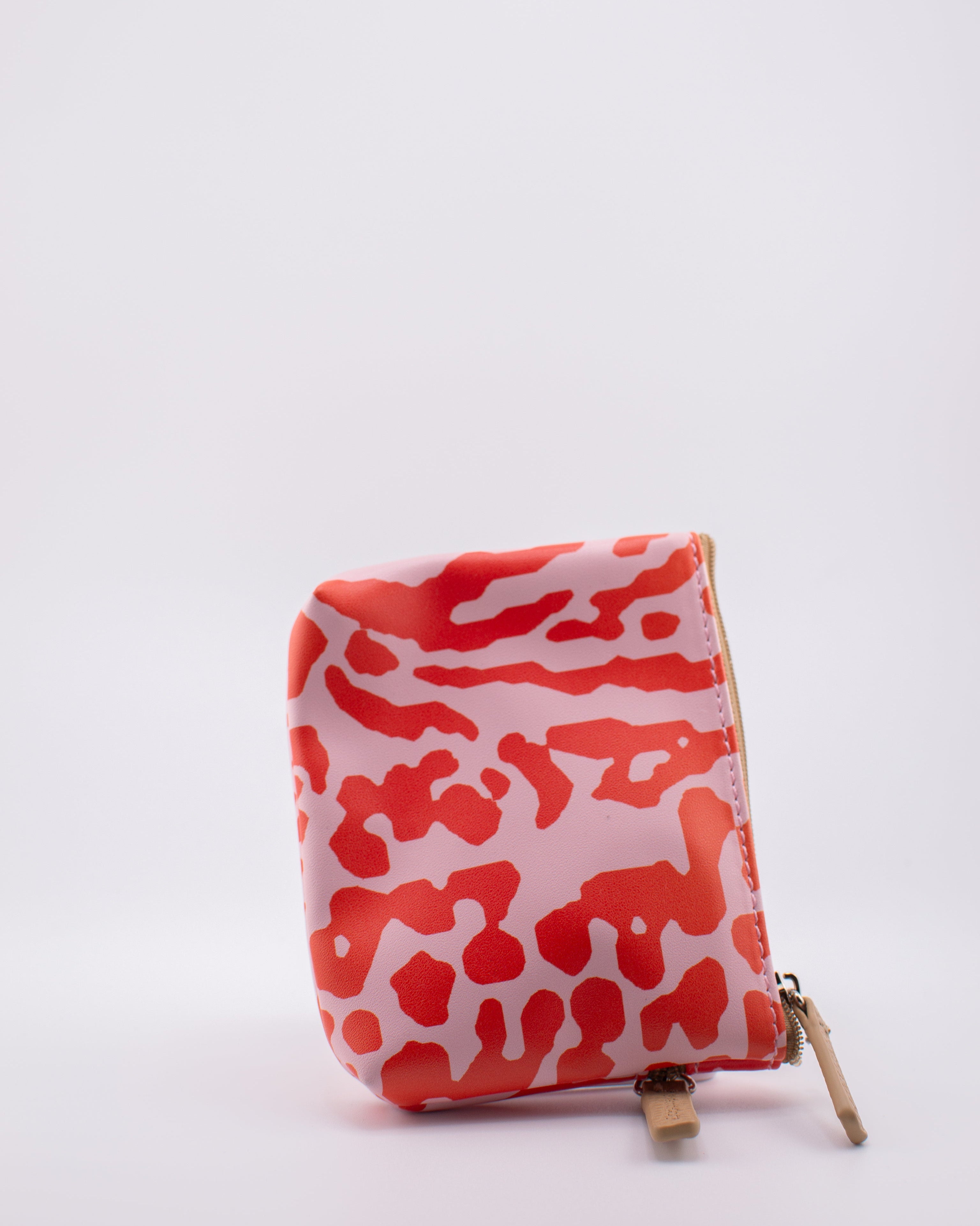 Orange Tiger Print Coin Purse