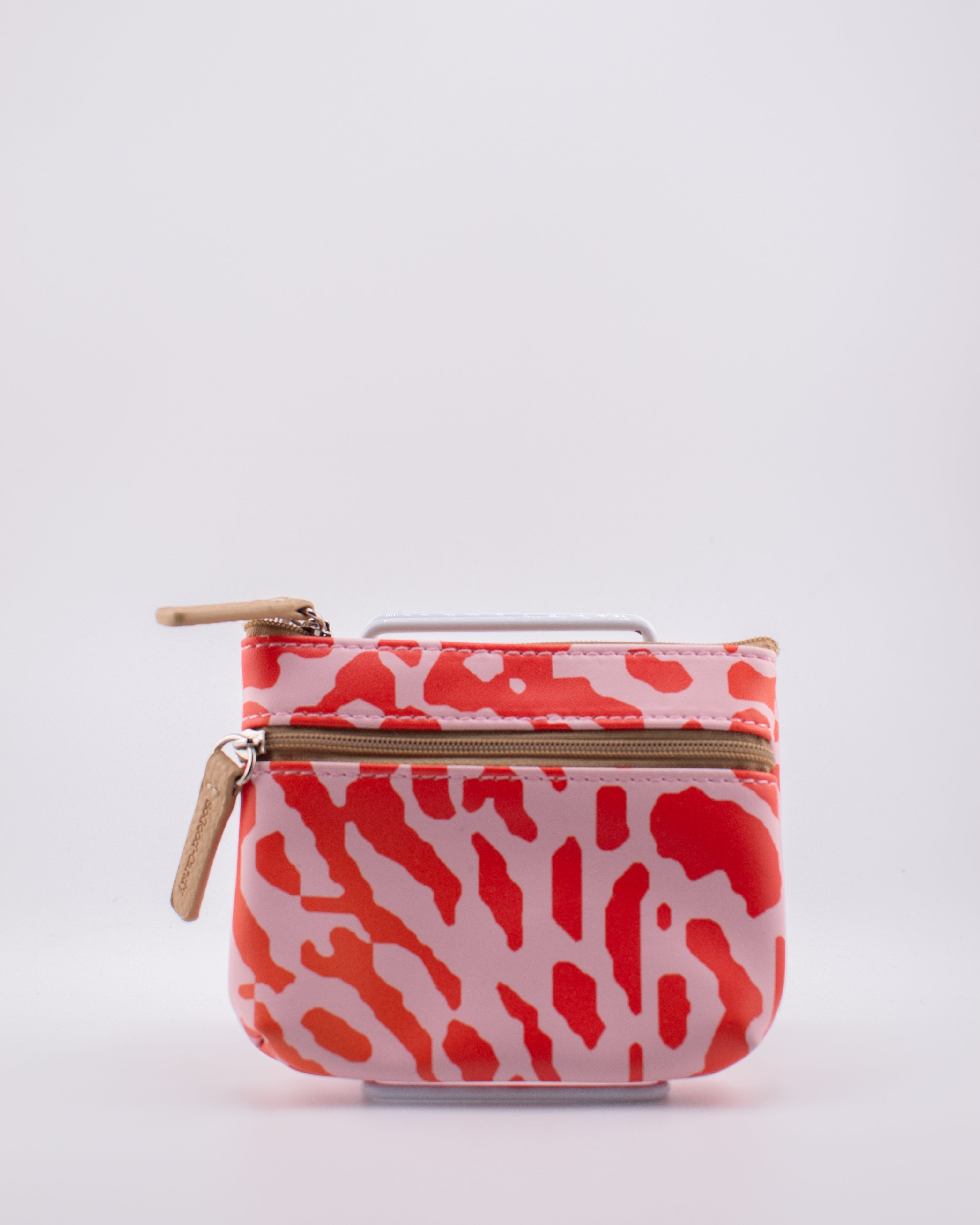 Orange Tiger Print Coin Purse