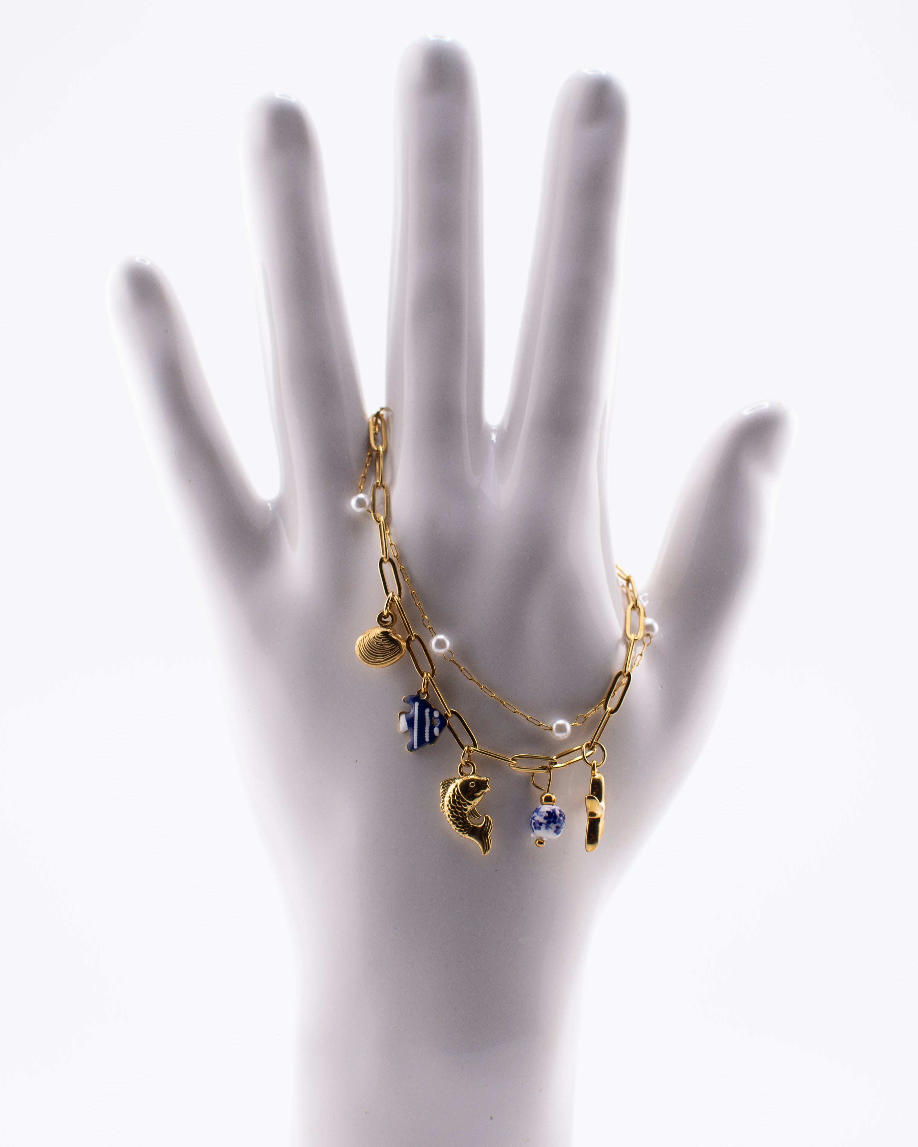 Oh So Charmed 18k Gold Plated Bracelet