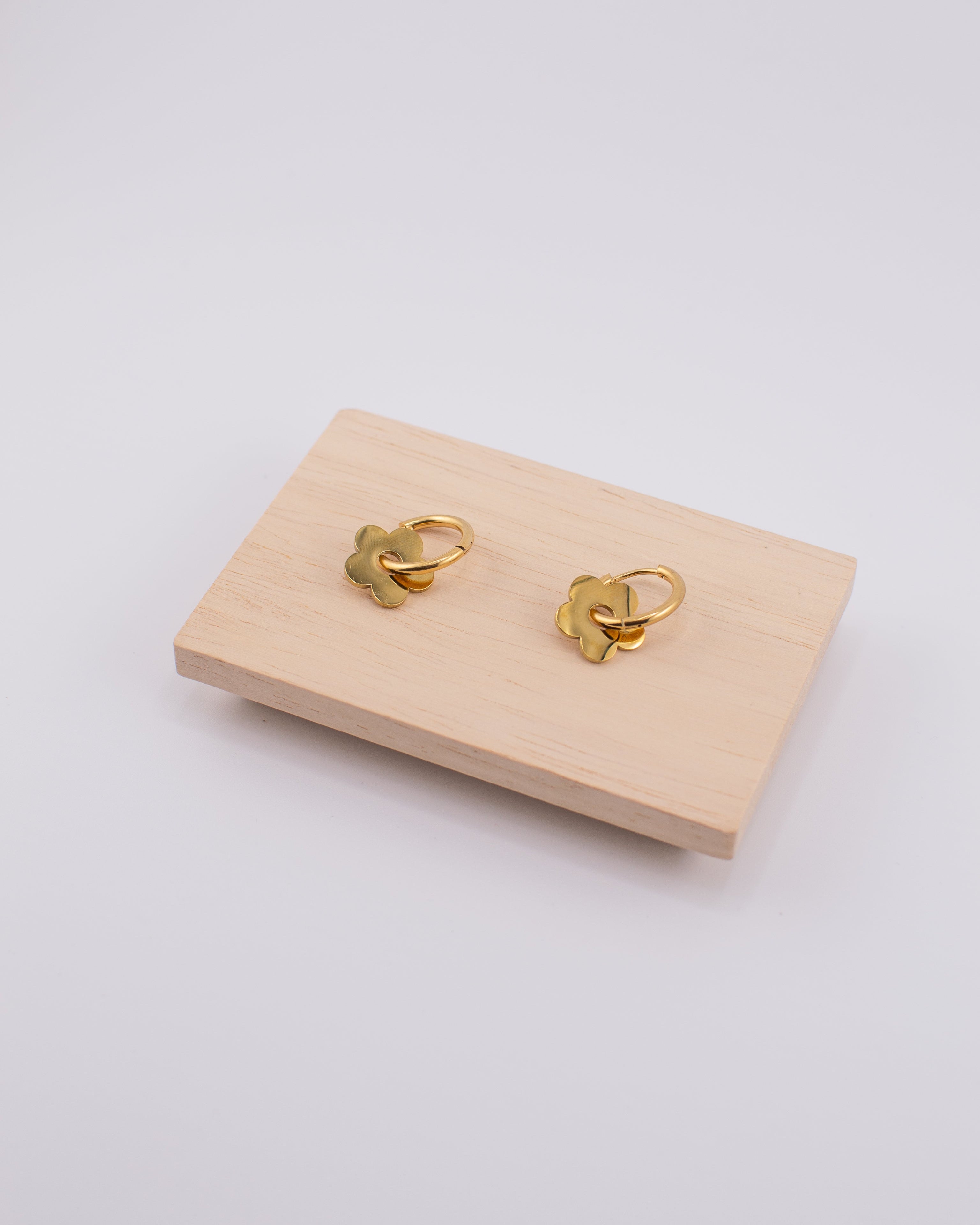 Dahlia 18k Gold-plated Stainless Steel Earrings