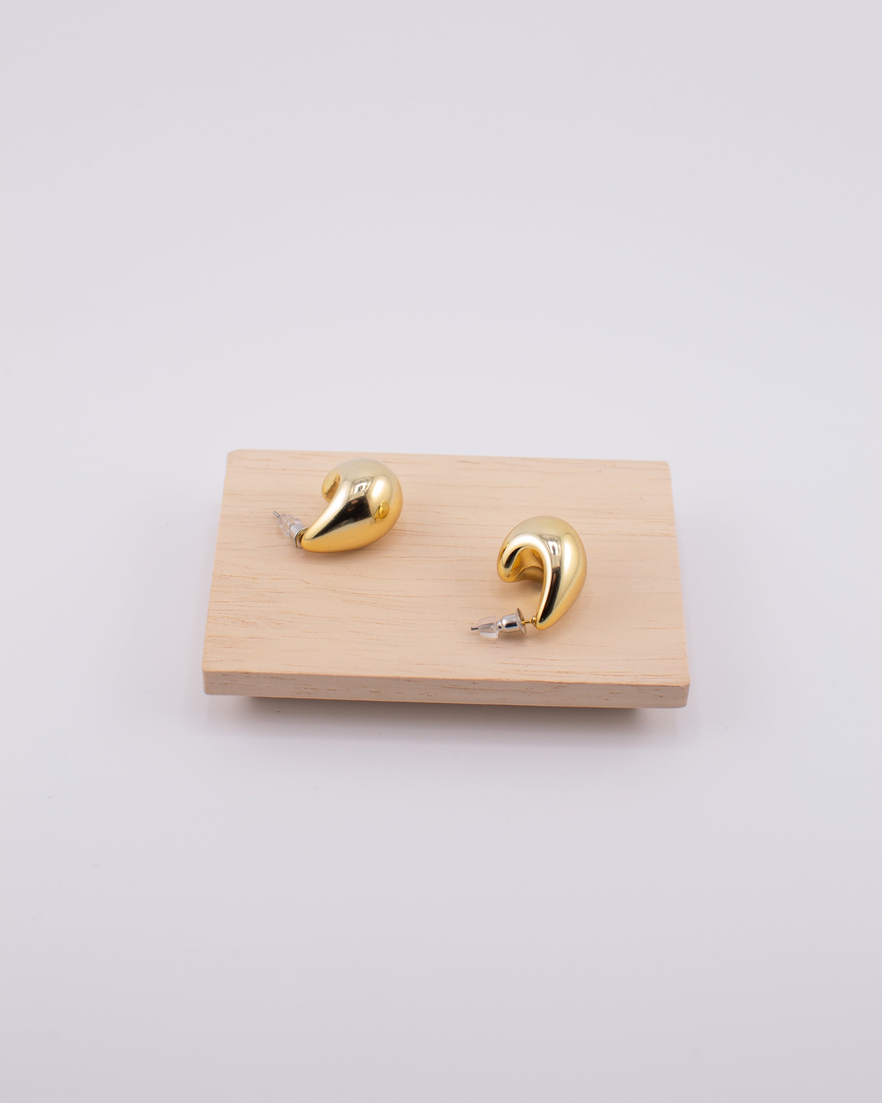 Elysian Tear Drop Gold Earrings