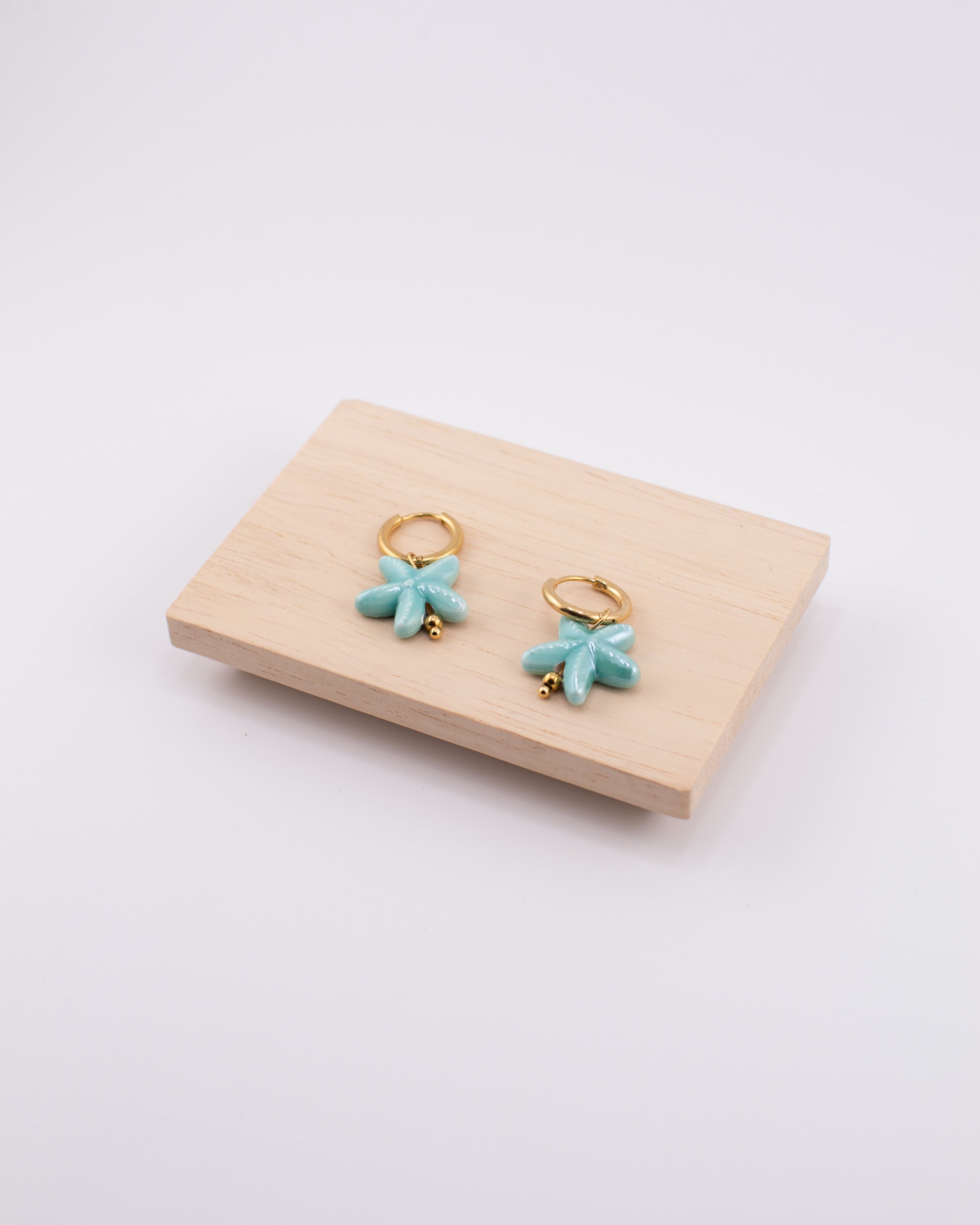 Turquoise Starfish Earrings